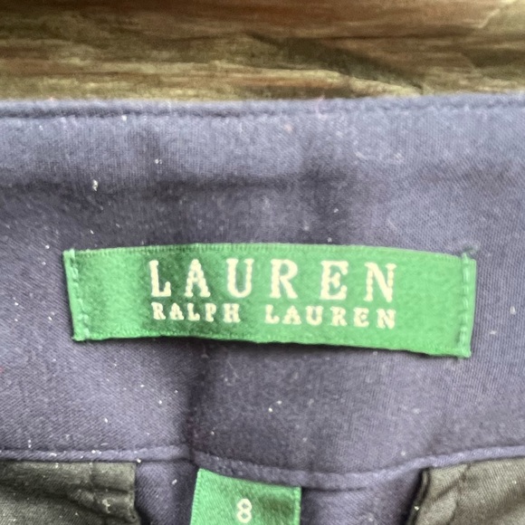 Lauren Ralph Lauren Vintage, Full Button, Knee Length, Straight Skirt, Navy | 8 - Picture 10 of 13